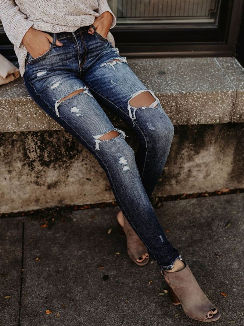 Dżinsy Damskie Skinny Denim