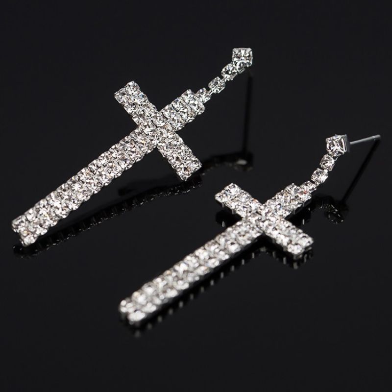 Kolczyki Rhinestone Diamante Romantic Party Prom