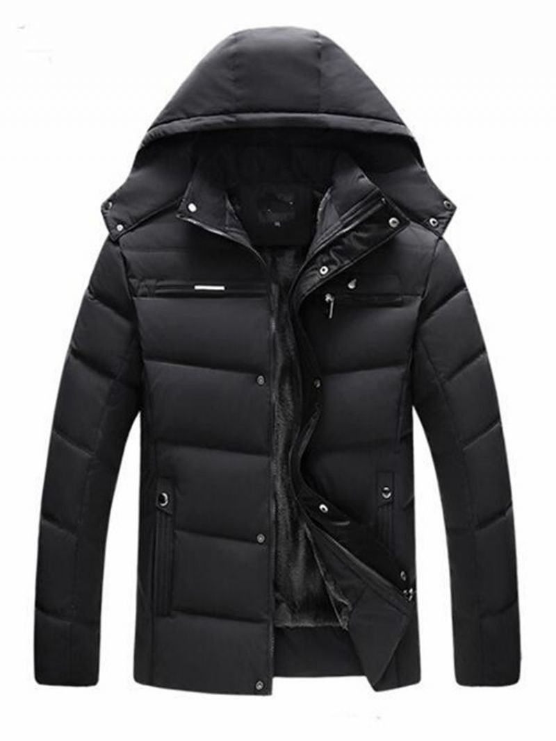 Kieszonkowy Standardowy Zwykły Zamek Błyskawiczny Casual Down Jacket