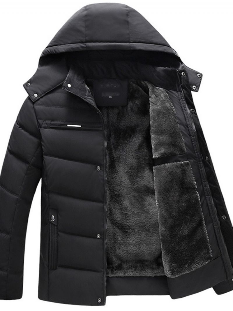 Kieszonkowy Standardowy Zwykły Zamek Błyskawiczny Casual Down Jacket