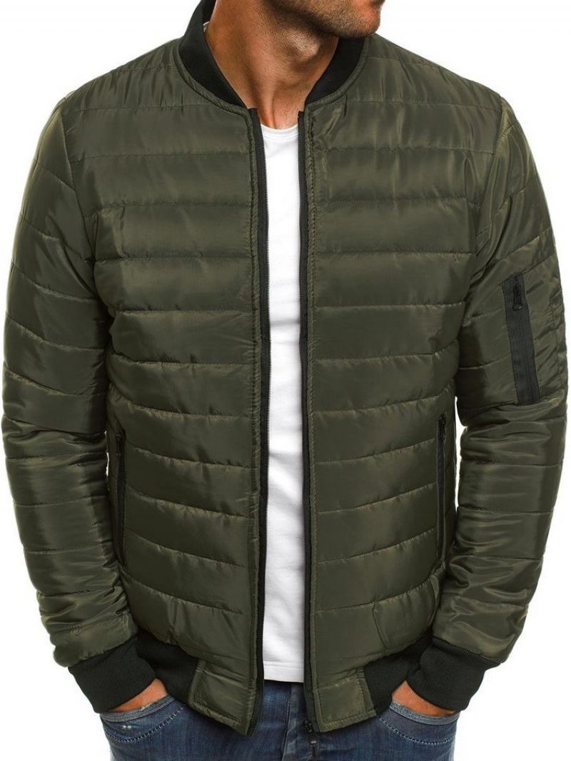 Patchworkowa Kolorowa Bluza Ze Stójką Na Zamek Błyskawiczny Casual Down Jacket