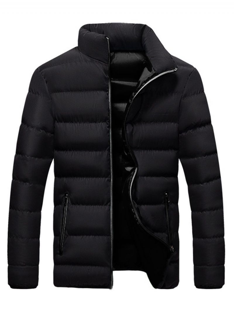 Zwykły Standardowy Zamek Błyskawiczny Casual Down Jacket