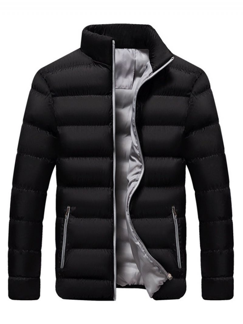 Zwykły Standardowy Zamek Błyskawiczny Casual Down Jacket