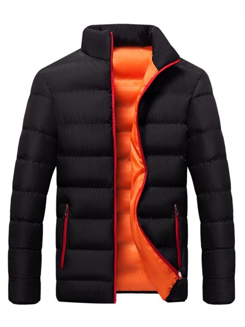 Zwykły Standardowy Zamek Błyskawiczny Casual Down Jacket