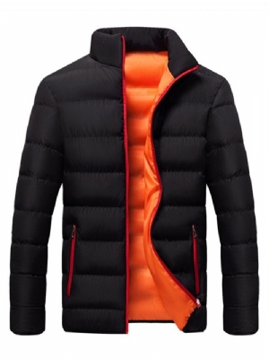 Zwykły Standardowy Zamek Błyskawiczny Casual Down Jacket