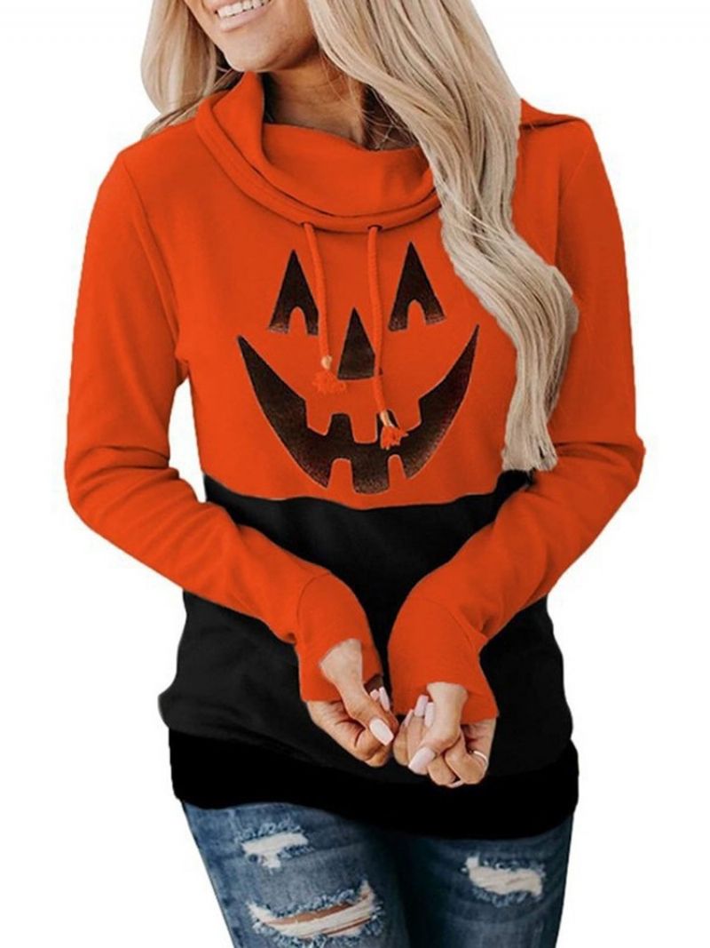 Bluza Z Kapturem Z Długim Rękawem I Nadrukiem Na Halloween