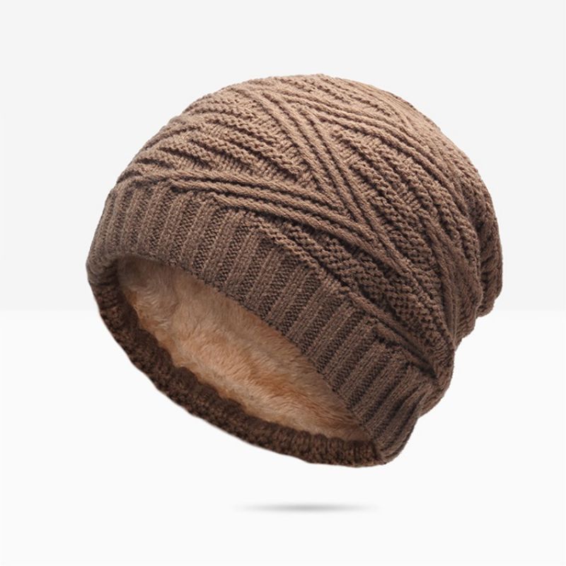 Ciepła Czapka Beanie Plain Brimless Hat