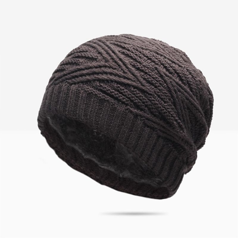 Ciepła Czapka Beanie Plain Brimless Hat