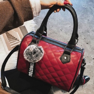 Plaid Pu Poduszki Tote Bag