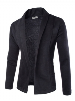 Lapel Standard Plain Casual Jesień Slim Sweter