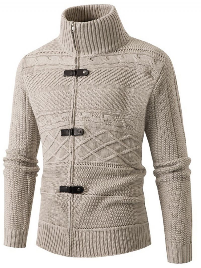 Standardowy Wąski Zimowy Sweter W Patchwork