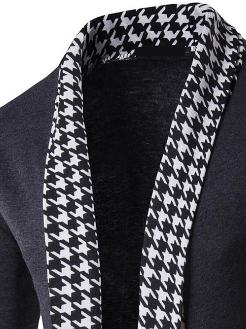 Sweter Męski Vogue Houndstooth Patchwork