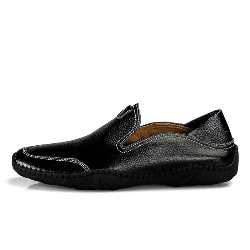 Męskie Wygodne Mokasyny Pu Slip-On Round Toe