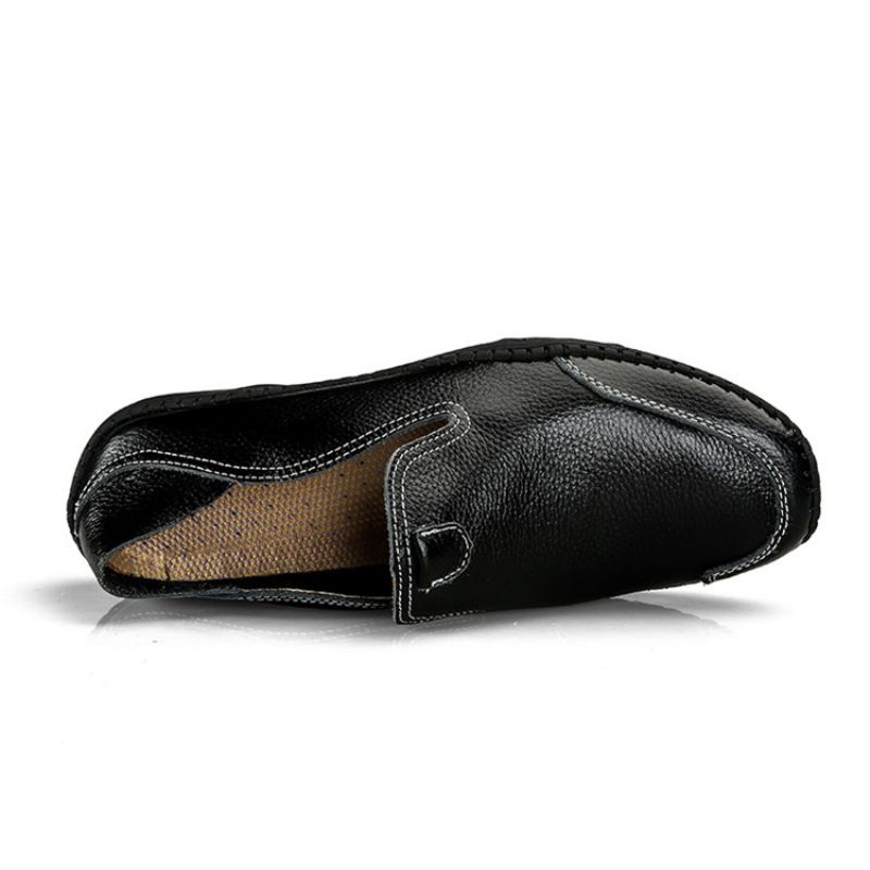 Męskie Wygodne Mokasyny Pu Slip-On Round Toe