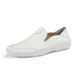 Męskie Wygodne Mokasyny Pu Slip-On Round Toe