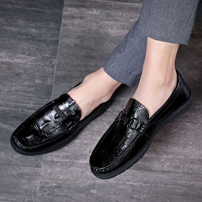 Pu Slip-On Low-Cut Górne Męskie Buty Na Co Dzień