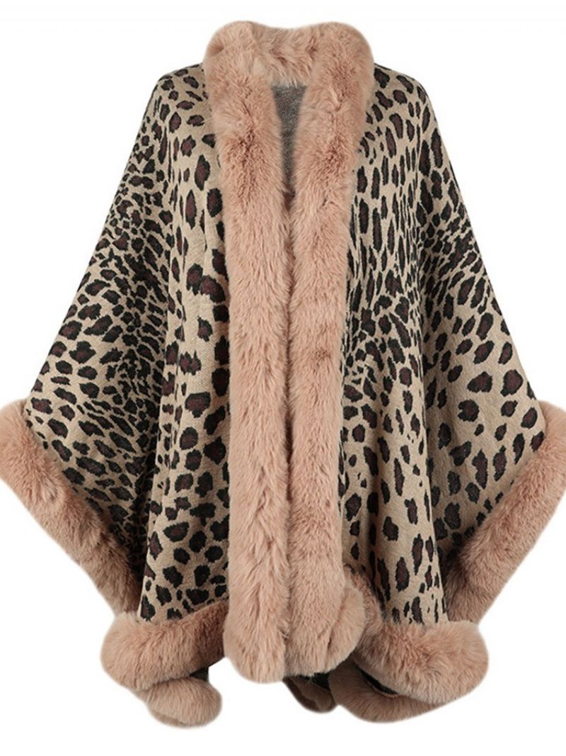 Peleryna Zimowa Leopard Fleece