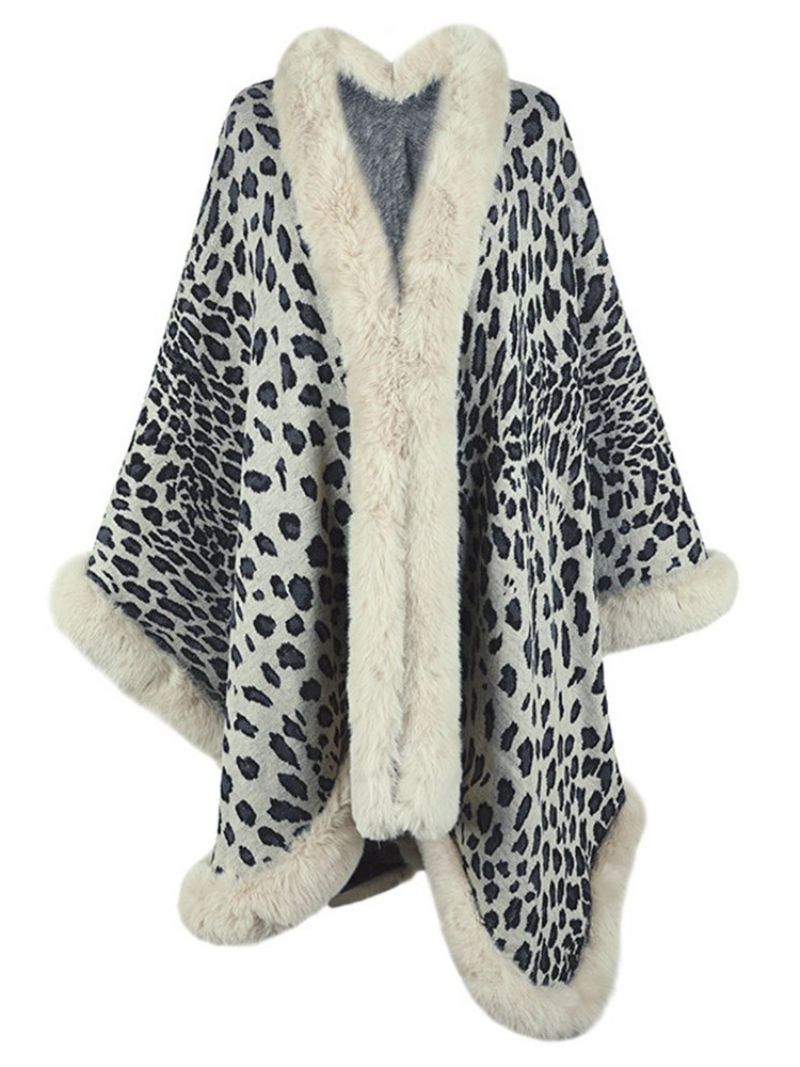 Peleryna Zimowa Leopard Fleece