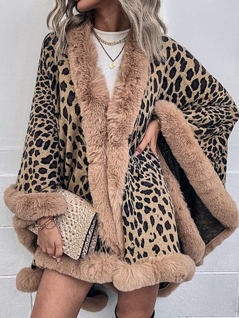 Peleryna Zimowa Leopard Fleece