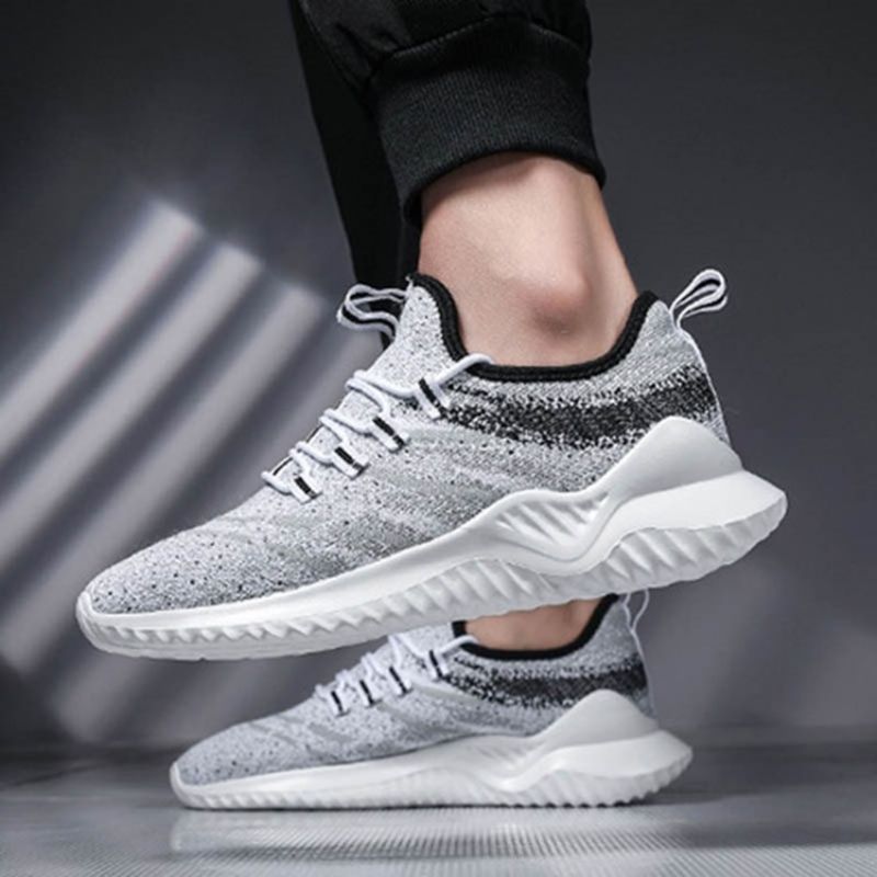 Flyknit Low-Cut Górne Sznurowane Trampki Męskie