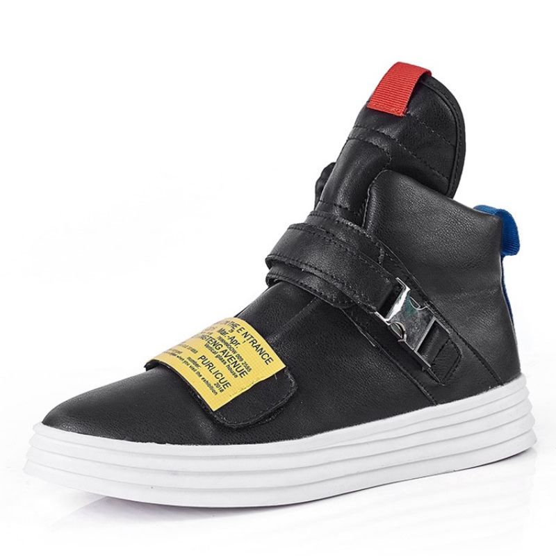 Męskie Buty Do Skateboardingu Color Block O Wysokim Kroju