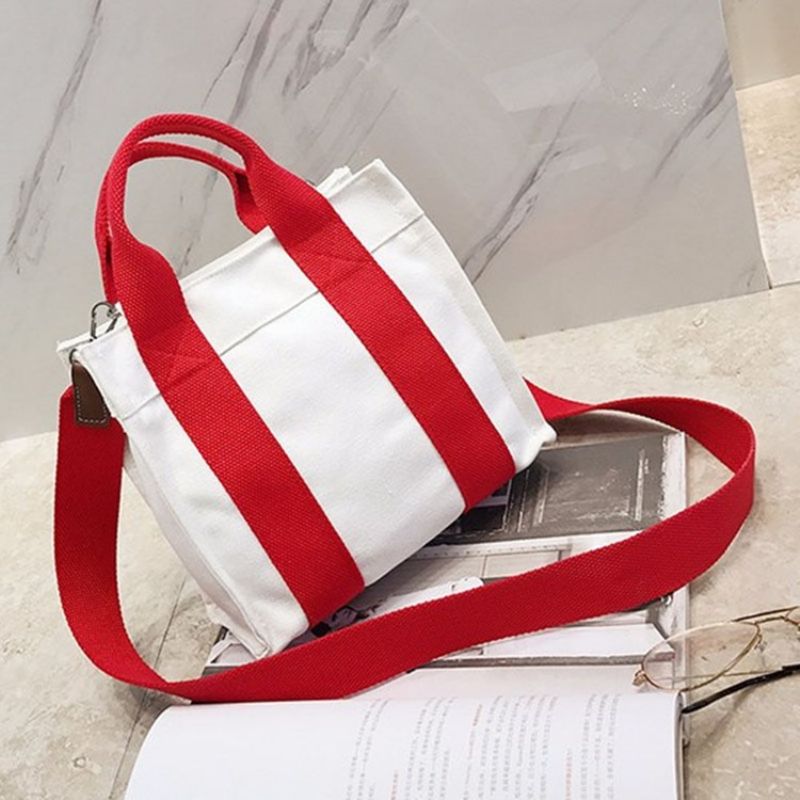 Casualowa Damska Torba Crossbody W Pionowe Paski