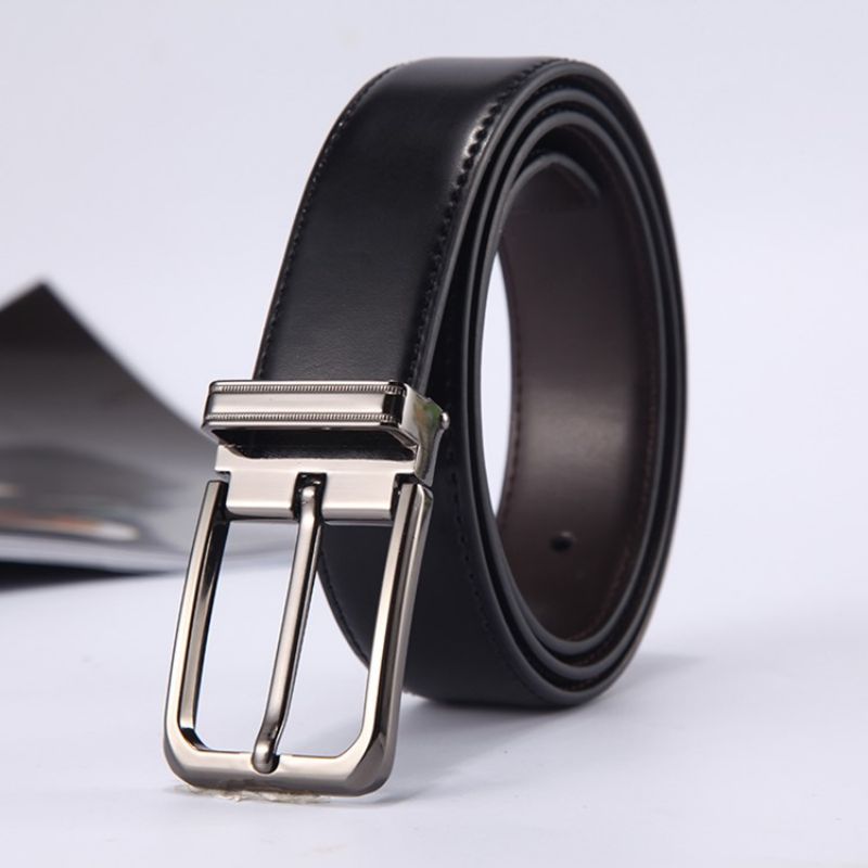 Bestseller Skórzana Klamra Ze Sprzączką All Match Belt Mężczyzn