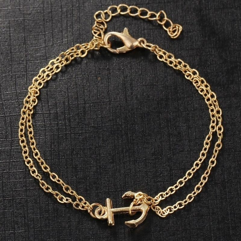 Exquisite Anchor Beach Anklet Kobiet