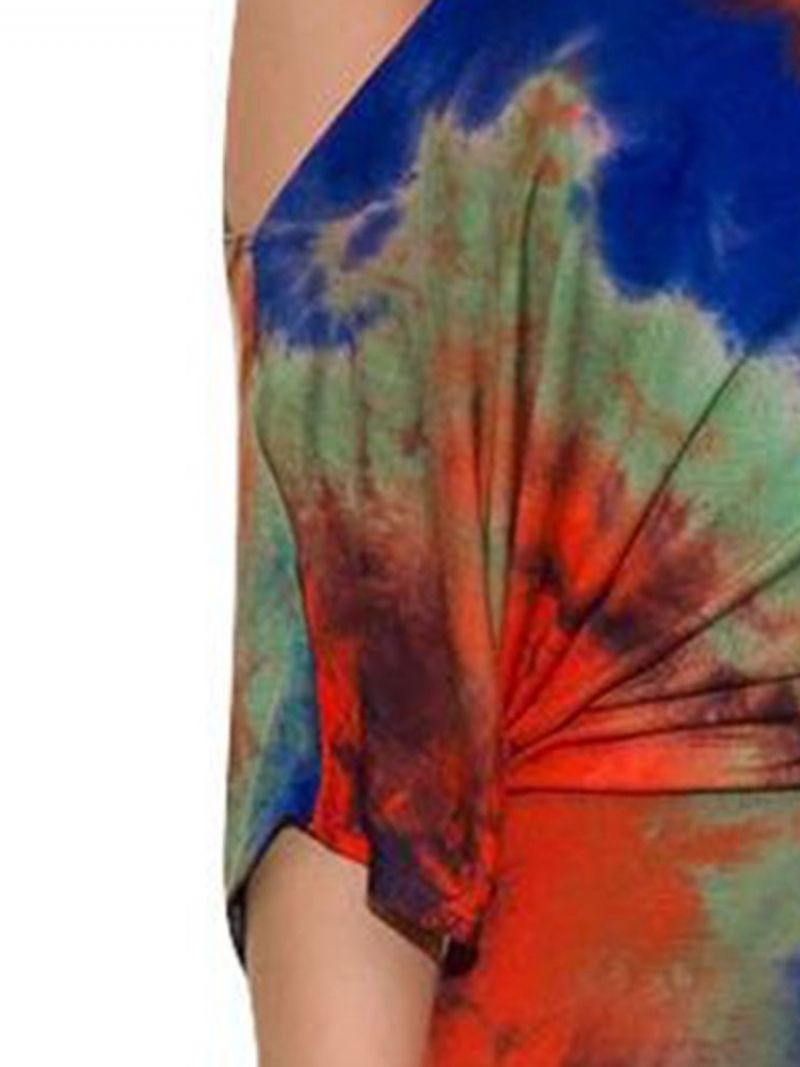 Sexy Tie-Dye Bodycon Garnitur Damski T-Shirt I Spódnica Dwuczęściowe Zestawy