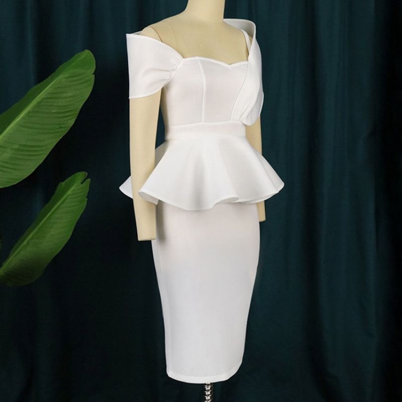 Spódnica Z Rozcięciem Plain Bodycon Dwuczęściowe Zestawy