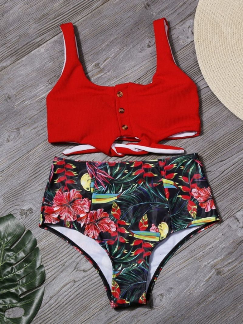 Bikini Set Sexy Kwiatowy Strój Kąpielowy Kobiet