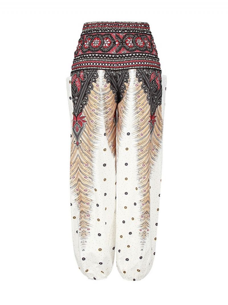 Boho Print Geometryczne Letnie Joga Spodnie Harem