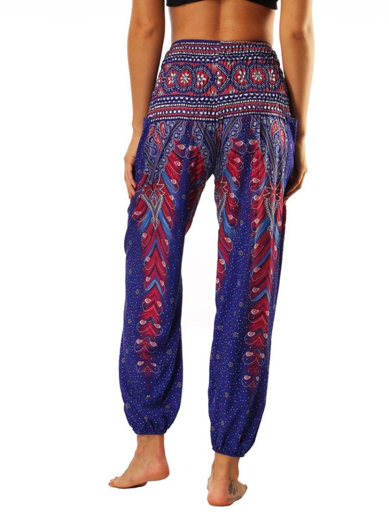 Geometryczny Wzór Boho Joga Harem Pants