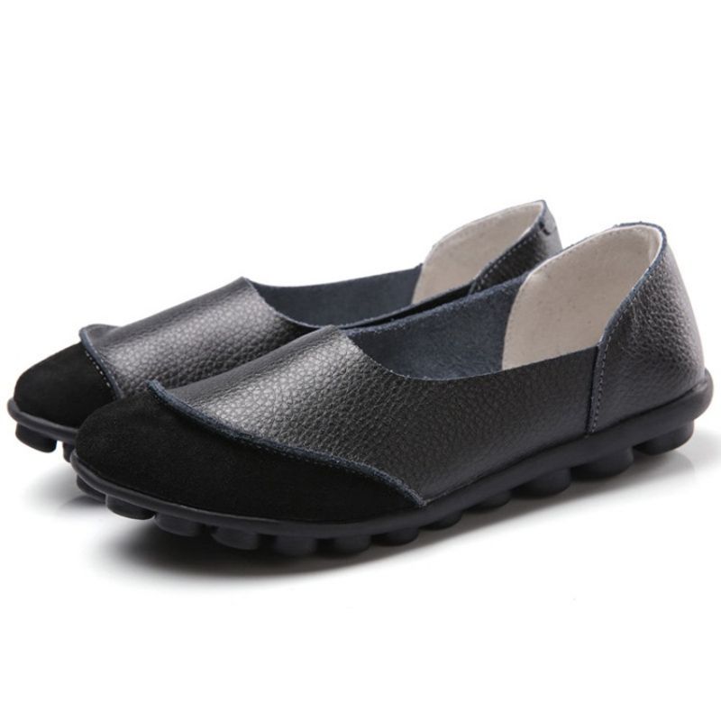 Wsuwane Okrągłe Toe Płaskie Z Niskim Obcasem (1-3 Cm) Cienkie Buty