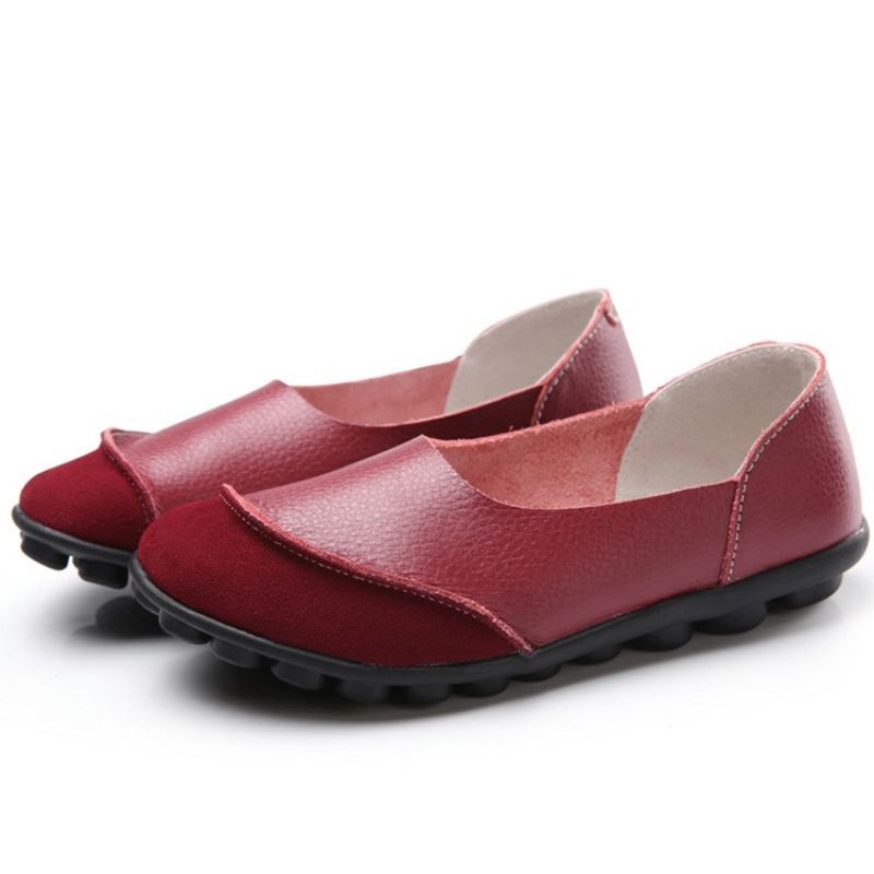 Wsuwane Okrągłe Toe Płaskie Z Niskim Obcasem (1-3 Cm) Cienkie Buty