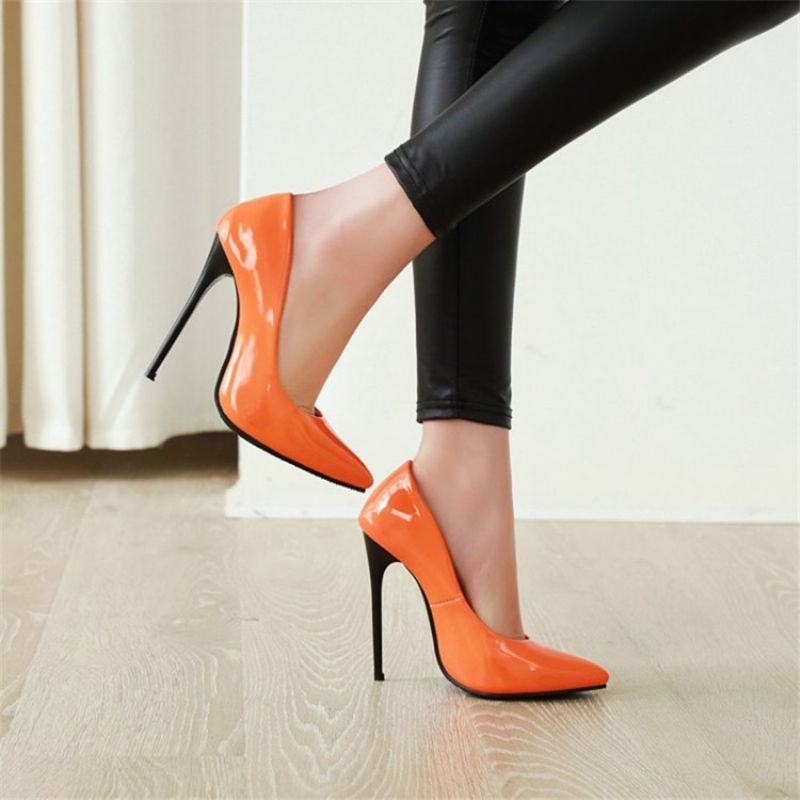 Szpiczasty Nosek Wsuwane 12 Cm Cienkie Buty