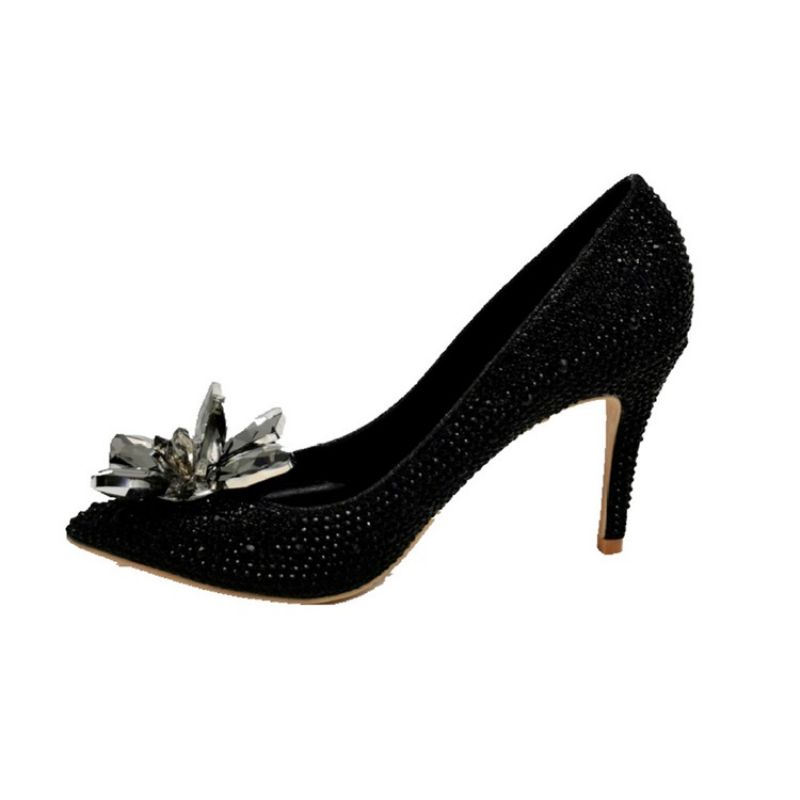 Szpilki Wsuwane Rhinestone Zachodnie Cienkie Buty