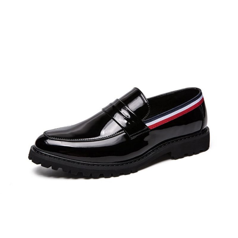 Pu Slip-On Low-Cut Górne Męskie Buty Wizytowe