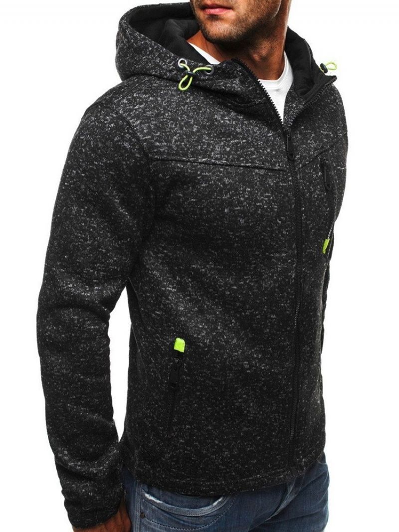 Sweter Rozpinany Z Kapturem Slim Hoodie