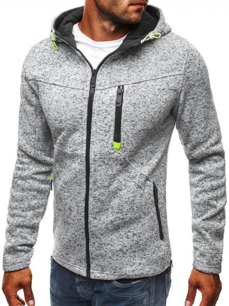 Sweter Rozpinany Z Kapturem Slim Hoodie