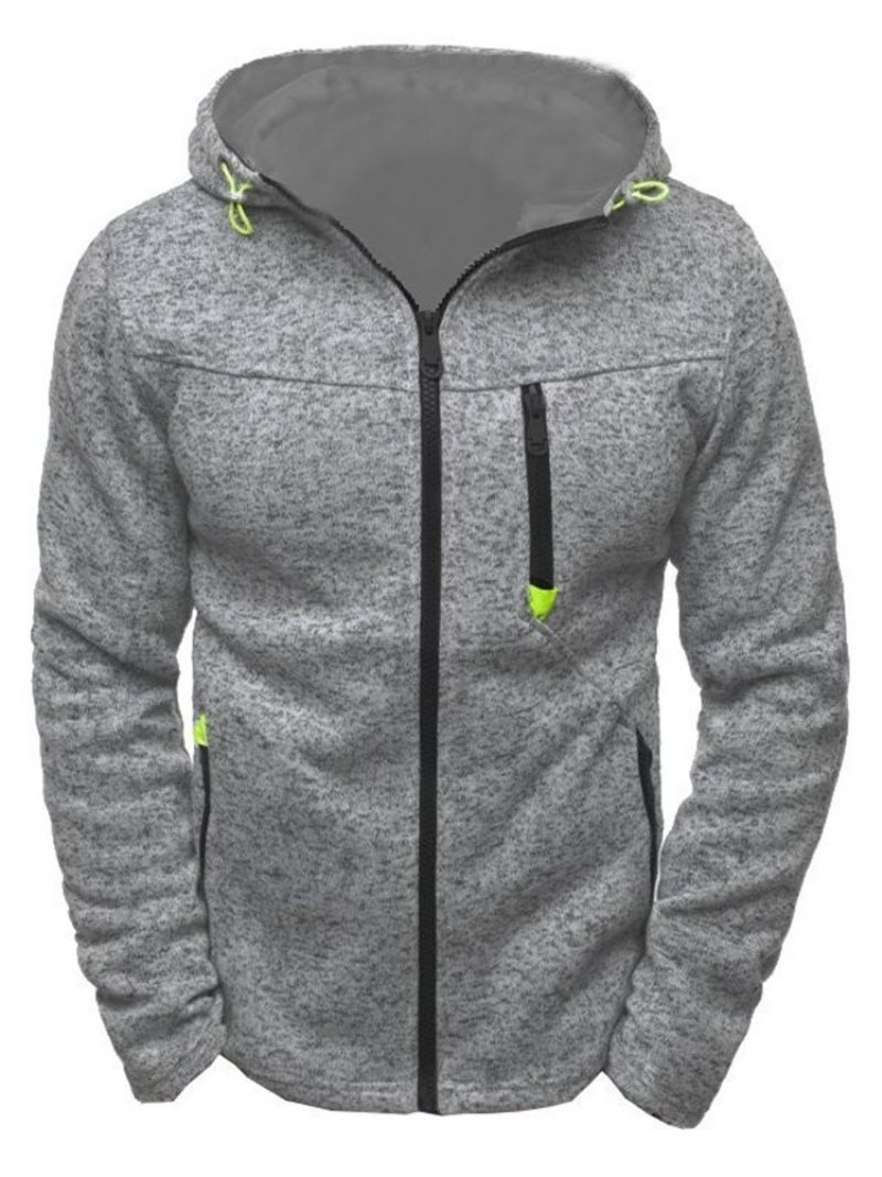 Sweter Rozpinany Z Kapturem Slim Hoodie