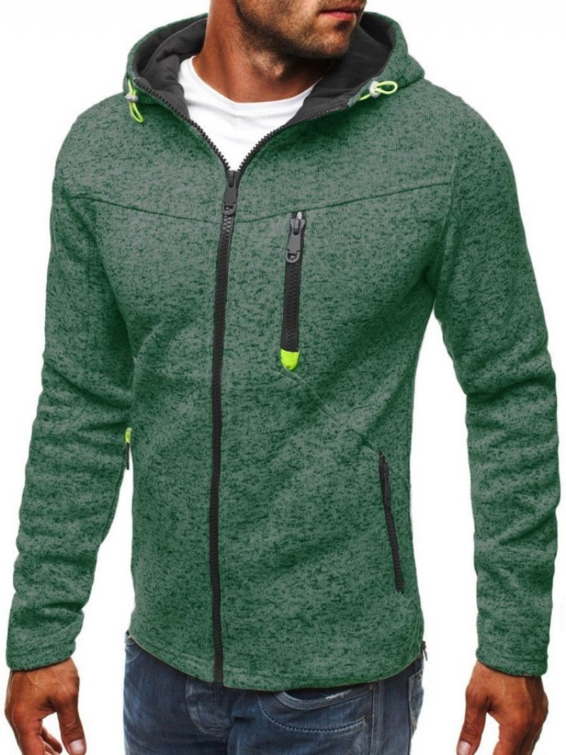 Sweter Rozpinany Z Kapturem Slim Hoodie