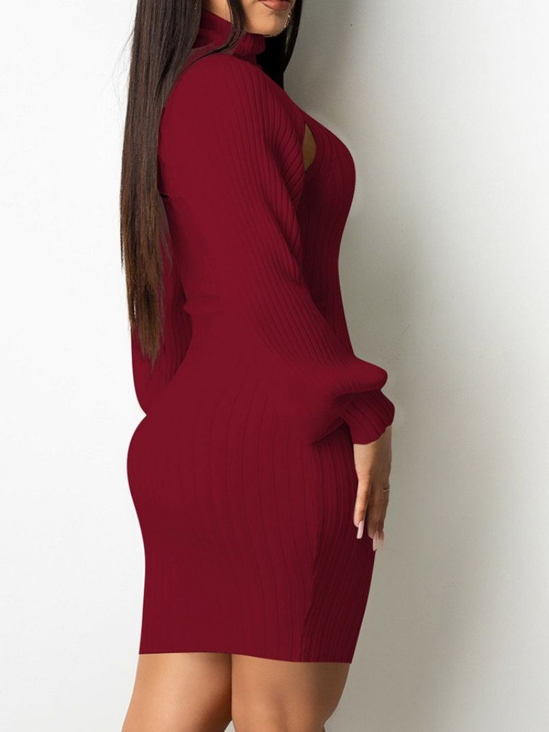 Sukienka Bodycon Bez Rękawów Powyżej Kolana