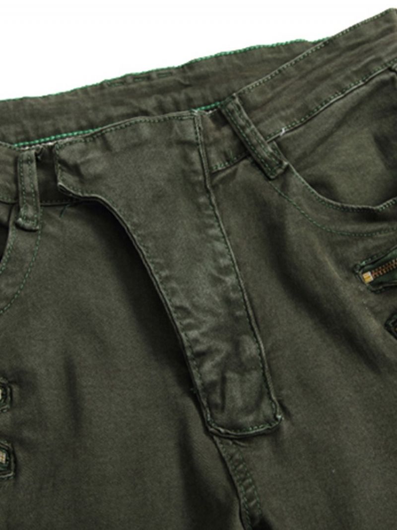 Kieszeń Plain Moda Four Seasons Casual Pants