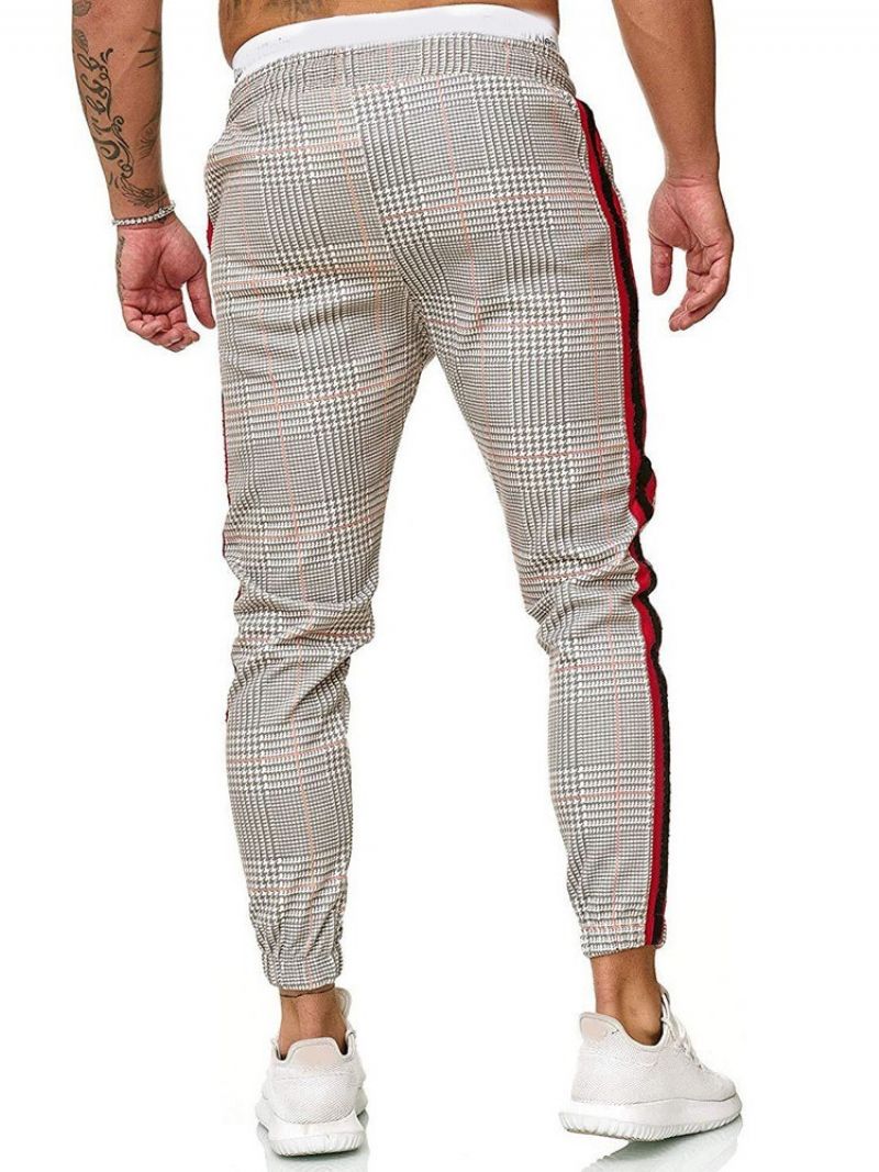 Spodnie Ołówkowe Z Kolorowymi Blokami Patchwork Casual Four Seasons Casual Pants