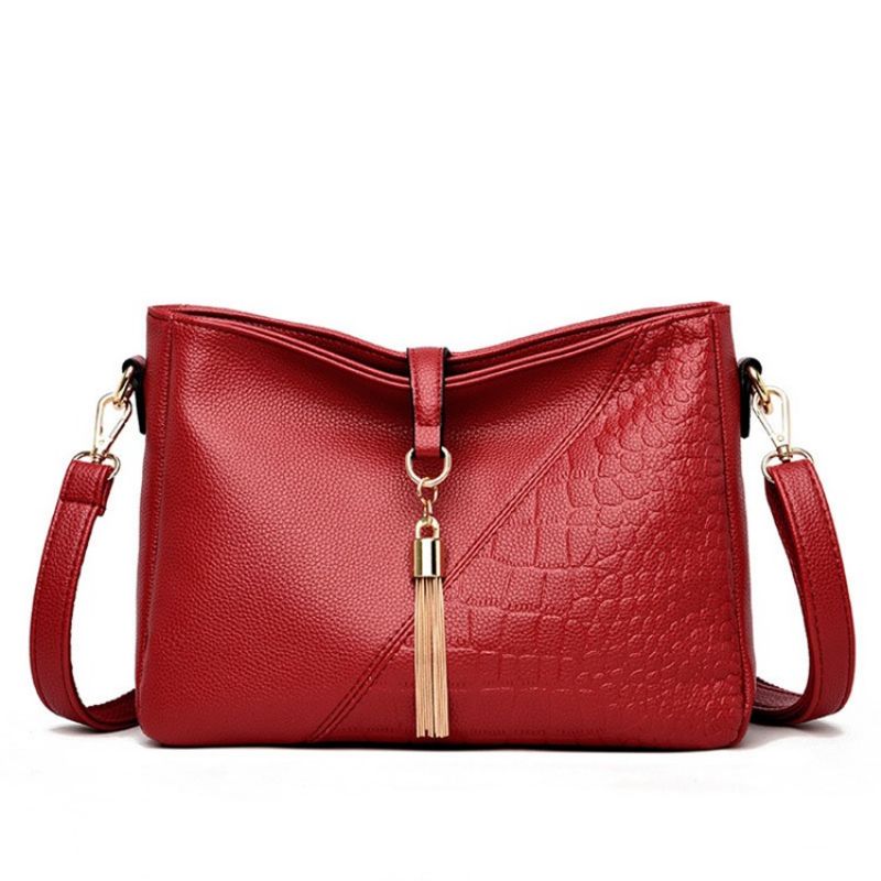 Damskie Torebki Crossbody Z Wytłoczonym Aligatorem Z Pu