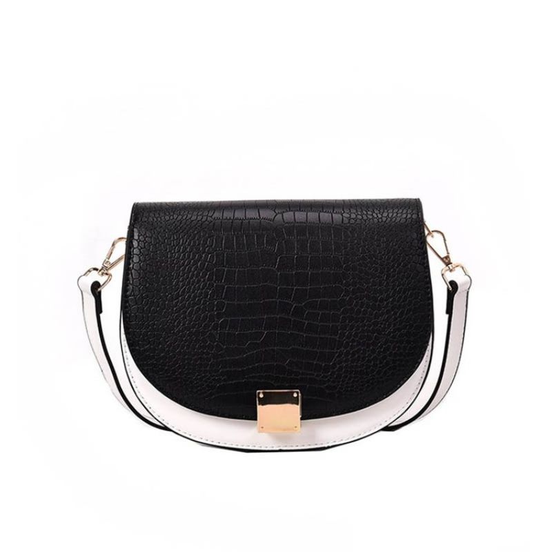 Dwukolorowa Torba Crossbody Z Nici Pu