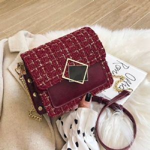 Eleganckie Torebki Crossbody W Kształcie Prostokąta Z Łańcuszkiem