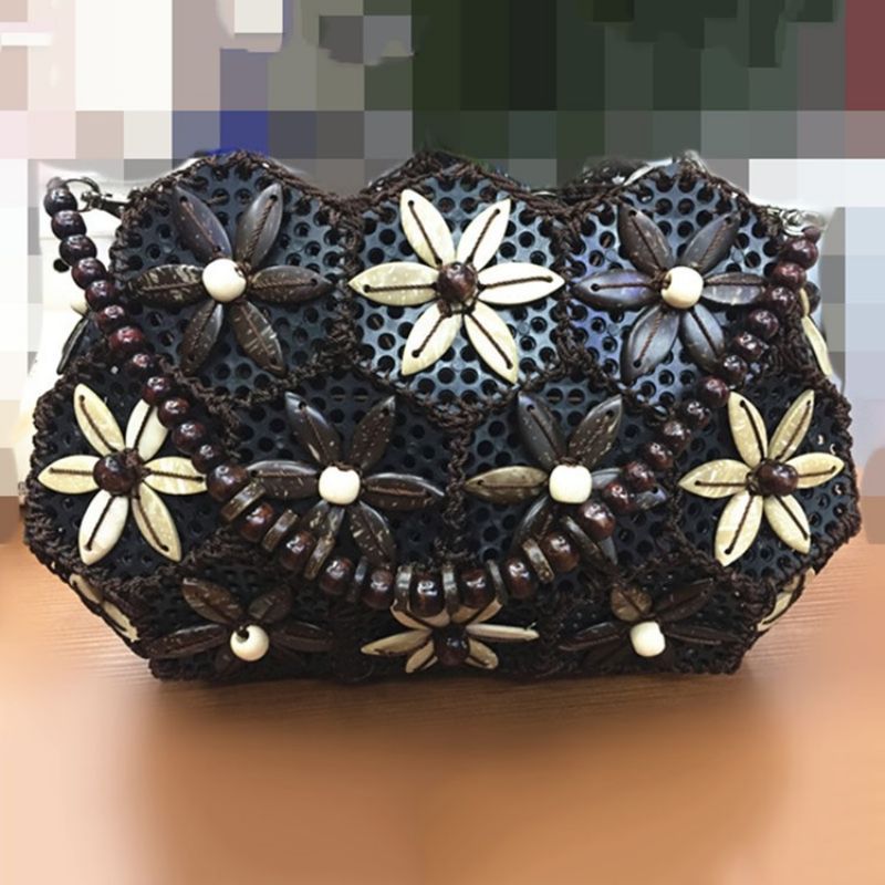 Kokosowa Torba Crossbody W Stylu Etnicznym