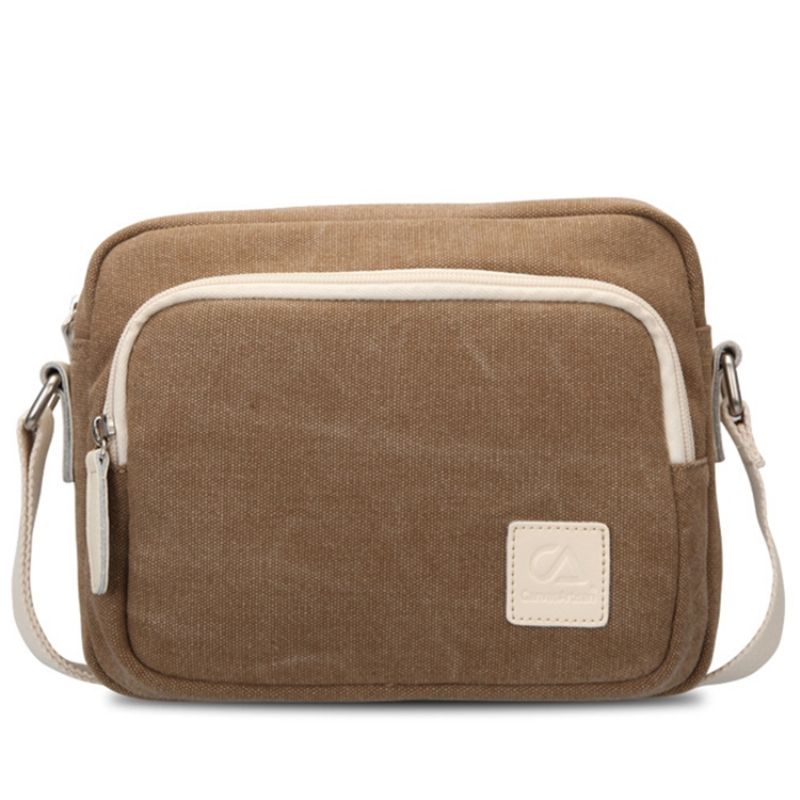 Prosta Płócienna Torba Crossbody W Stylu Vintage